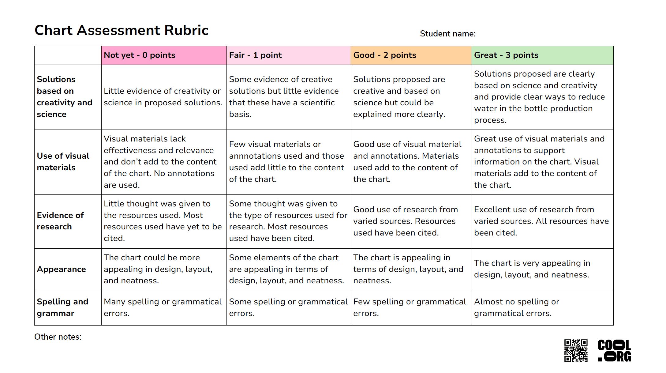 Sample Worksheet