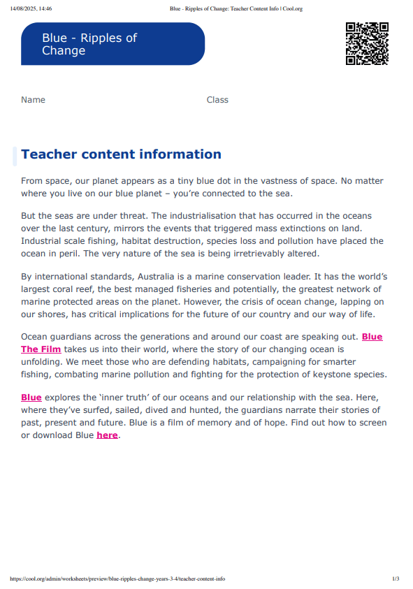 Sample Worksheet