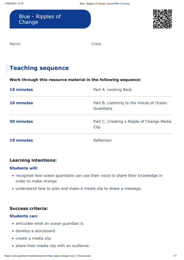 Sample Worksheet