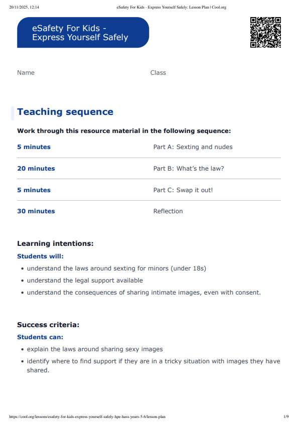 Sample Worksheet